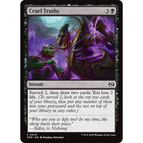 Cruel Truths (76) (Tarkir: Dragonstorm) - PokéBox Australia