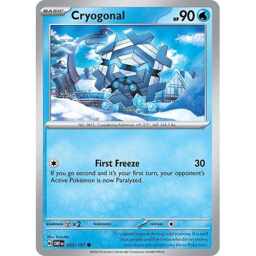 Cryogonal (055/197) [SV03: Obsidian Flames] - PokéBox Australia