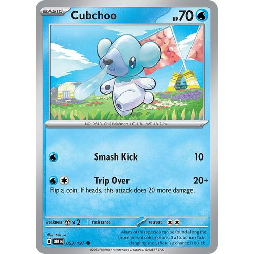 Cubchoo (053/197) [SV03: Obsidian Flames] - PokéBox Australia
