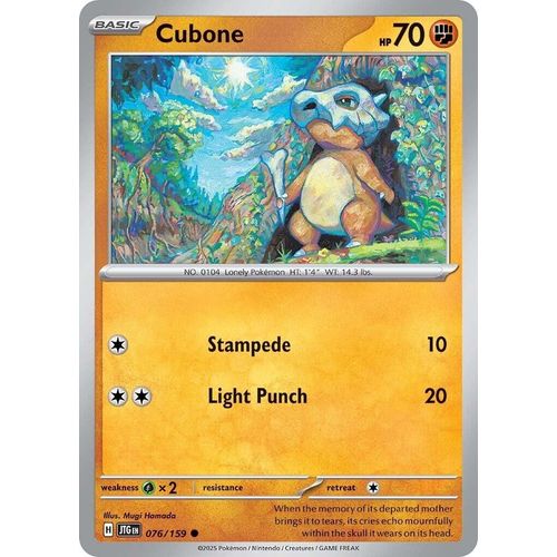 Cubone (076/159) (SV09: Journey Together) - PokéBox Australia