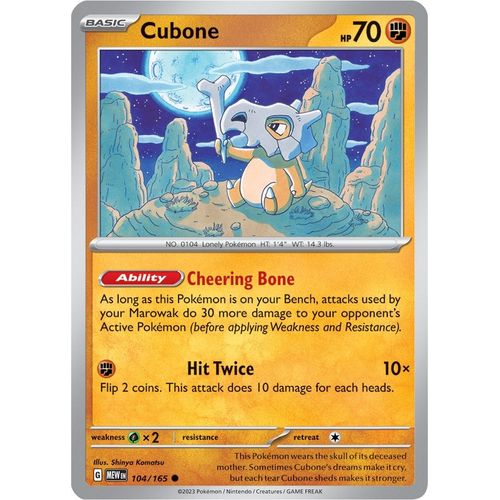 Cubone (104/165) [SV: Scarlet & Violet 151] - PokéBox Australia