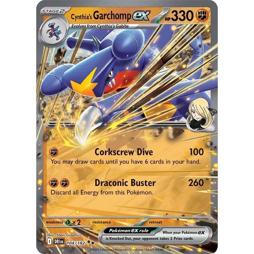 Cynthia's Garchomp ex (104/182) (SV10: Destined Rivals) - PokéBox Australia