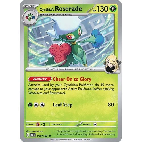 Cynthia's Roserade (008/182) (SV10: Destined Rivals) - PokéBox Australia