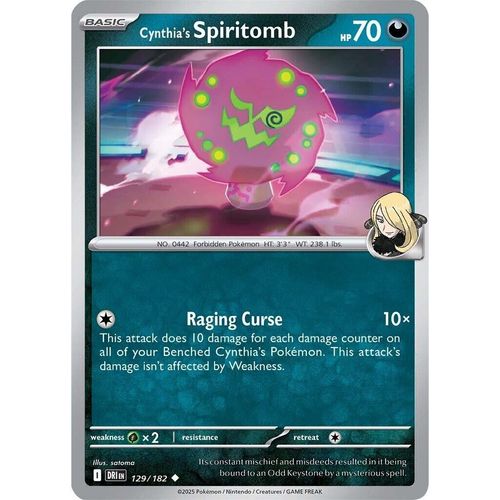 Cynthia's Spiritomb (129/182) (SV10: Destined Rivals) - PokéBox Australia