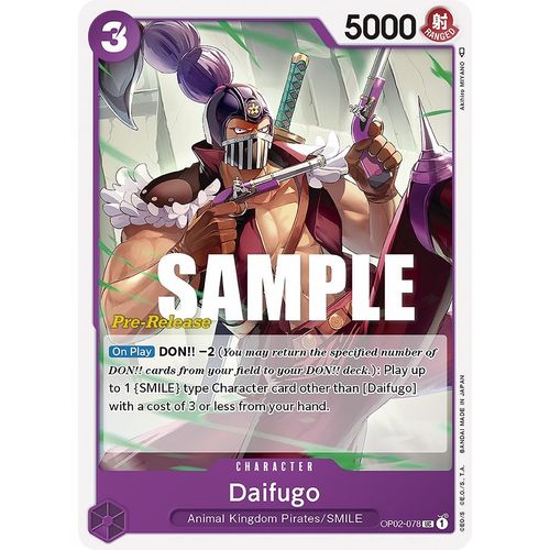 Daifugo (OP02 - 078) [Paramount War Pre - Release Cards] - PokéBox Australia