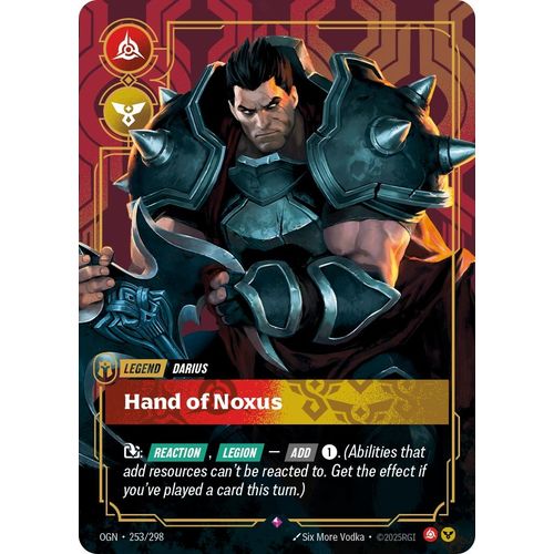 Darius - Hand of Noxus (253/298) (Origins) - PokéBox Australia