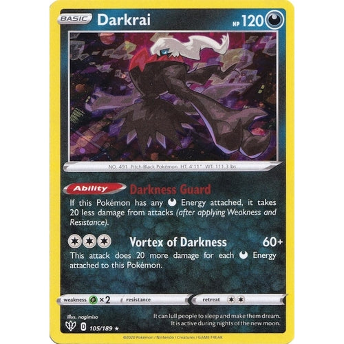 Darkrai - 105/189 (Cosmos Holo) (105/189) (Miscellaneous Cards & Products) - PokéBox Australia