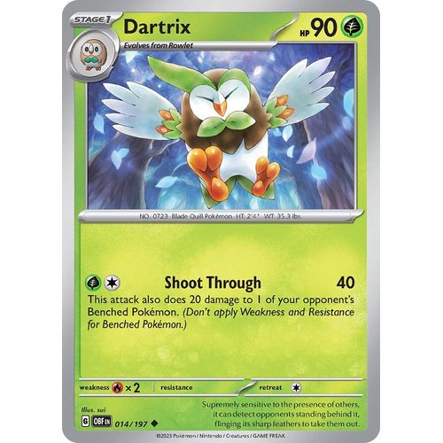Dartrix (014/197) [SV03: Obsidian Flames] - PokéBox Australia