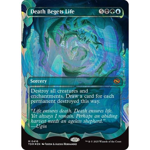 Death Begets Life (Showcase) (Halo Foil) (416) (Tarkir: Dragonstorm) - PokéBox Australia
