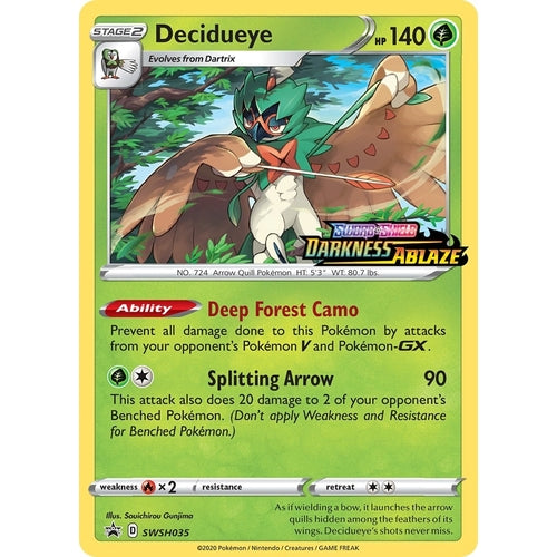 Decidueye - SWSH035 (Prerelease) (SWSH035) (SWSH: Sword & Shield Promo Cards) - PokéBox Australia