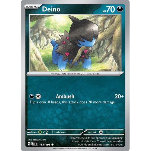 Deino (138/193) [SV02: Paldea Evolved] - PokéBox Australia