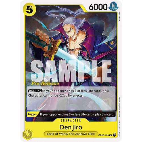 Denjiro (OP06 - 109) [Wings of the Captain Pre - Release Cards] - PokéBox Australia