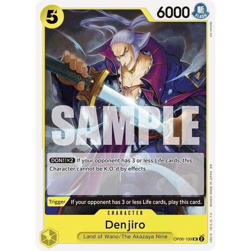 Denjiro (Reprint) (OP06 - 109) [Starter Deck 28: GREEN/YELLOW Yamato] - PokéBox Australia