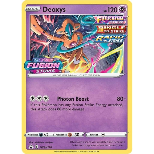 Deoxys - SWSH170 (Prerelease) (SWSH170) (SWSH: Sword & Shield Promo Cards) - PokéBox Australia