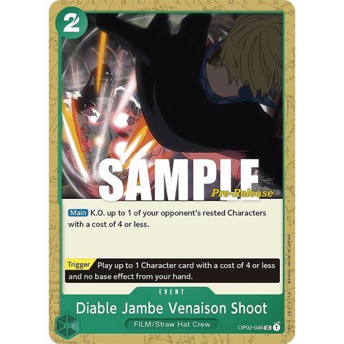 Diable Jambe Venaison Shoot (OP02 - 046) [Paramount War Pre - Release Cards] - PokéBox Australia