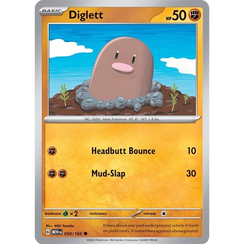 Diglett (050/165) [SV: Scarlet & Violet 151] - PokéBox Australia
