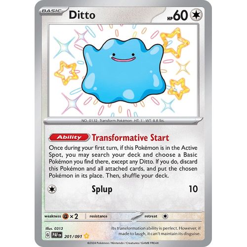 Ditto (201/091) [SV: Paldean Fates] - PokéBox Australia