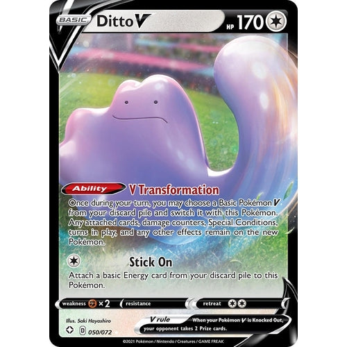 Ditto V (050/072) (Shining Fates) - PokéBox Australia