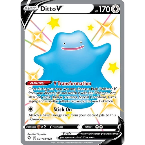 Ditto V (SV118/SV122) (Shining Fates: Shiny Vault) - PokéBox Australia