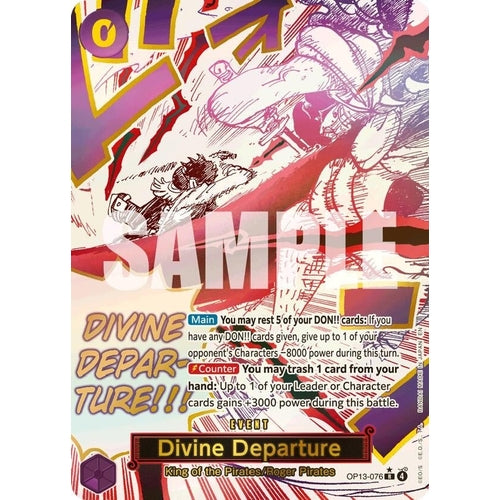 Divine Departure (Alternate Art) (OP13 - 076) (Carrying On His Will) - PokéBox Australia