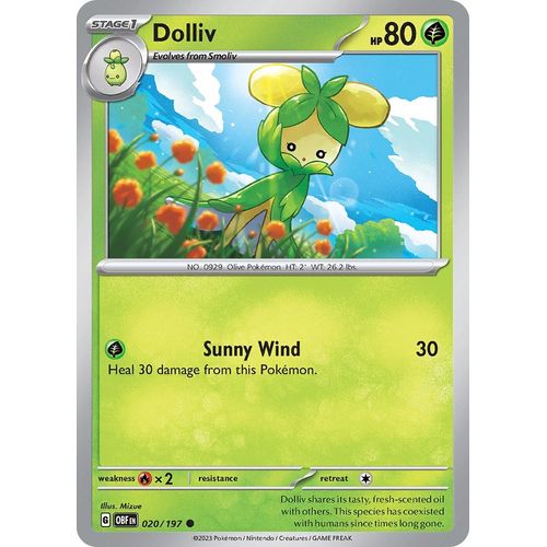 Dolliv (020/197) [SV03: Obsidian Flames] - PokéBox Australia