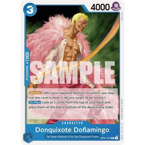 Donquixote Doflamingo (OP01 - 073) (OP01 - 073) [Starter Deck 17: BLUE Donquixote Doflamingo] - PokéBox Australia