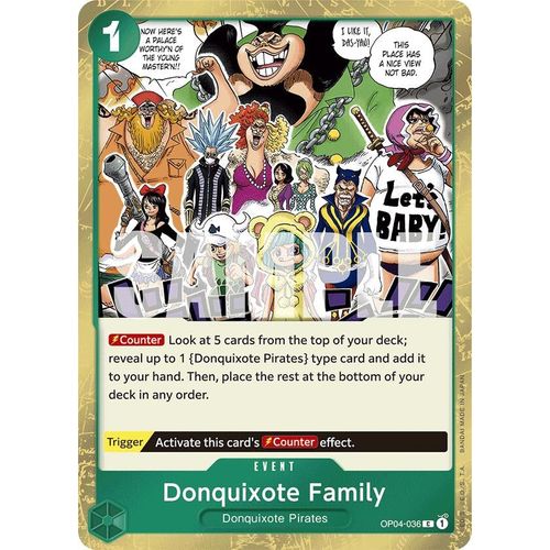Donquixote Family (Jolly Roger Foil) (OP04 - 036) [Premium Booster - The Best - ] - PokéBox Australia