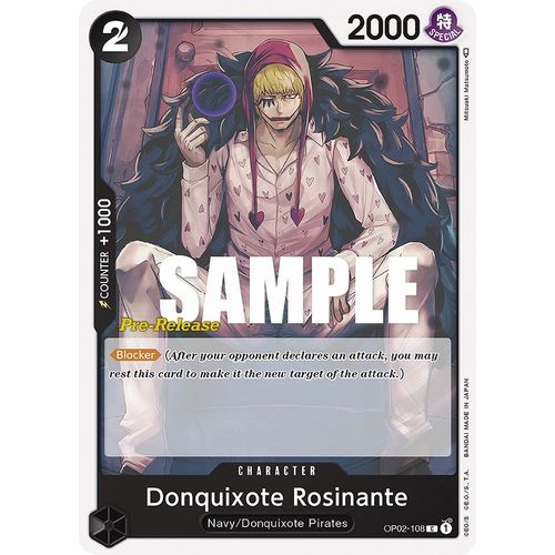 Donquixote Rosinante (OP02 - 108) [Paramount War Pre - Release Cards] - PokéBox Australia