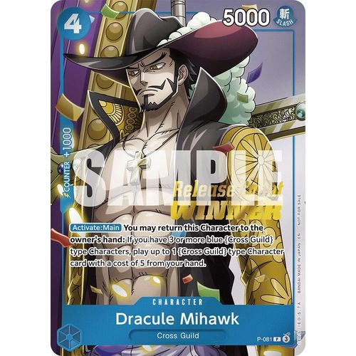 Dracule Mihawk (OP11 Release Event Winner) (P - 081) [One Piece Promotion Cards] - PokéBox Australia