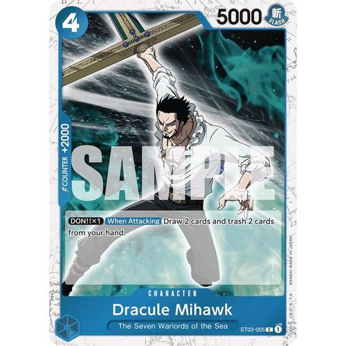 Dracule Mihawk (ST03 - 005) (Jolly Roger Foil) (ST03 - 005) [Premium Booster - The Best - ] - PokéBox Australia
