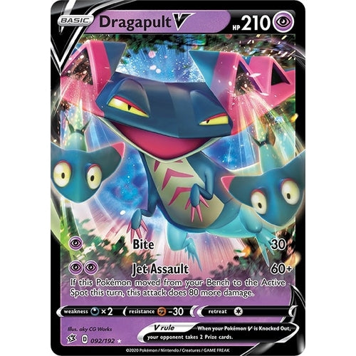 Dragapult V (092/192) (SWSH02: Rebel Clash) - PokéBox Australia