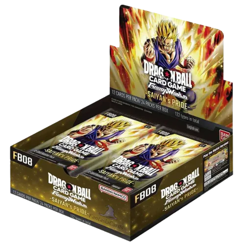 Dragon Ball Super Card Game - Fusion World - Saiyan's Pride [FB08] 12x Booster Box SEALED CASE - PokéBox Australia