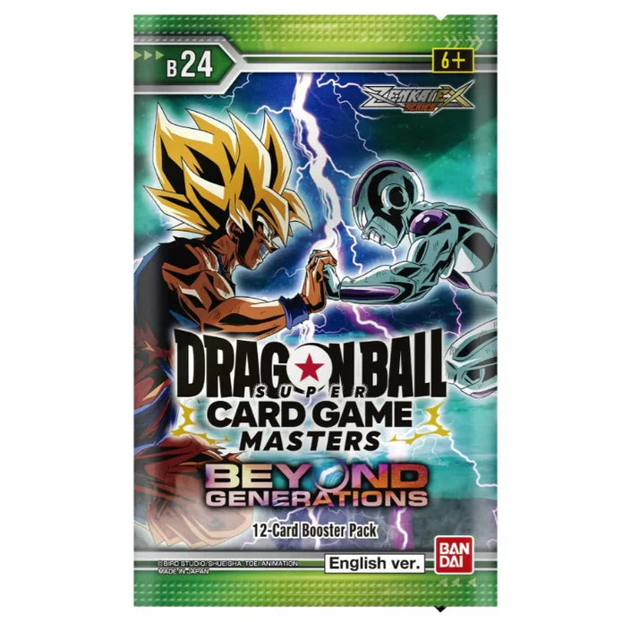 DRAGON BALL SUPER CARD GAME Masters Zenkai Series Set 07 BEYOND GENERATIONS [DBS-B24] Booster Pack - PokéBox Australia