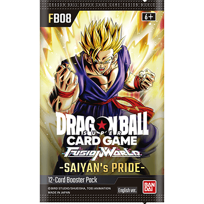 Dragon Ball Super Card Game - Fusion World - Saiyan's Pride [FB08] 12x Booster Box SEALED CASE - PokéBox Australia