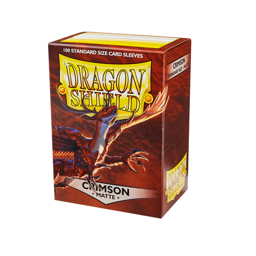 Dragon Shield - Standard Crimson Matte Sleeves 100 pack - PokéBox Australia