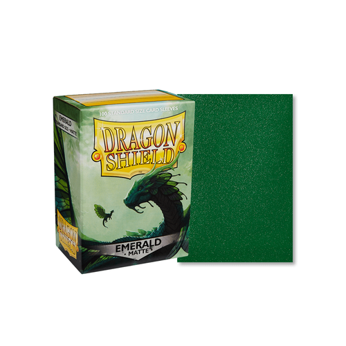 Dragon Shield - Standard Emerald Matte Sleeves 100 pack - PokéBox Australia