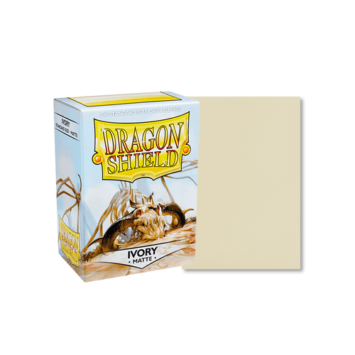 Dragon Shield - Standard Ivory Matte Sleeves 100 pack - PokéBox Australia