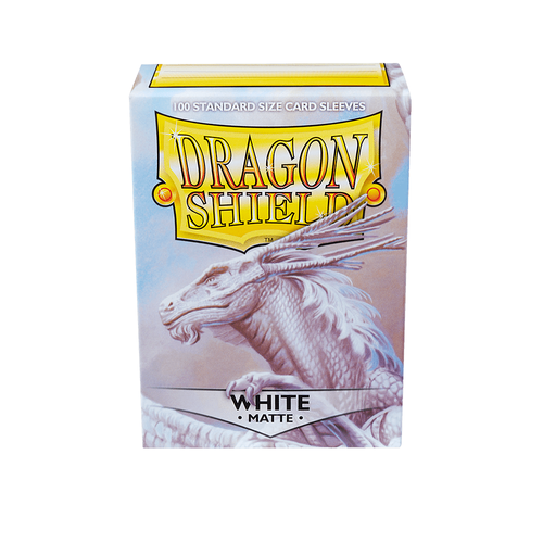 Dragon Shield - Standard White Matte Sleeves 100 pack - PokéBox Australia