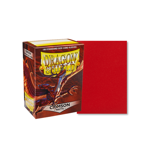 Dragon Shield - Standard Crimson Matte Sleeves 100 pack - PokéBox Australia
