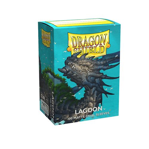 Dragon Shield - Standard Dual Matte Lagoon Blue Saras Sleeves 100 pack - PokéBox Australia