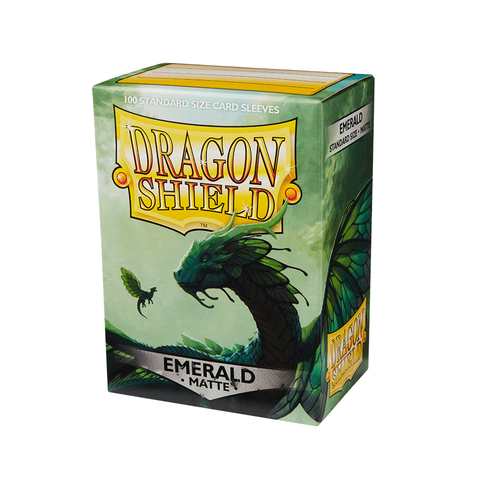 Dragon Shield - Standard Emerald Matte Sleeves 100 pack - PokéBox Australia