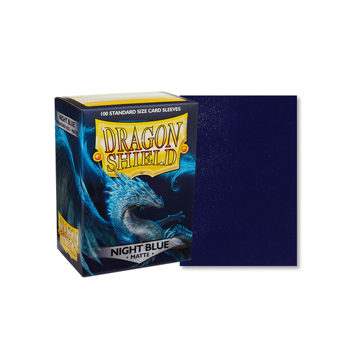 Dragon Shield - Standard Night Blue Matte Sleeves 100 pack - PokéBox Australia