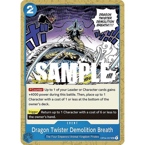 Dragon Twister Demolition Breath (OP04 - 057) [Kingdoms of Intrigue Pre - Release Cards] - PokéBox Australia