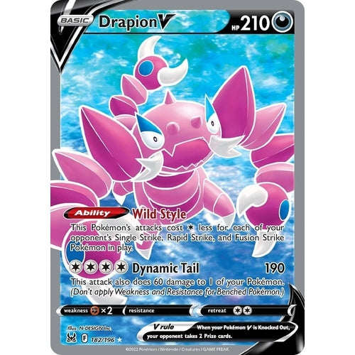 Drapion V (Full Art) (182/196) (SWSH11: Lost Origin) - PokéBox Australia