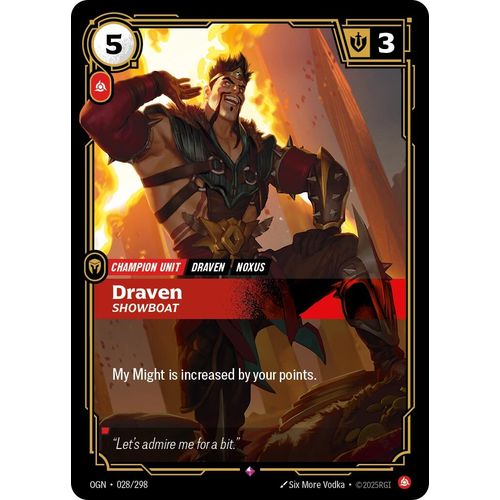 Draven - Showboat (028/298) (Origins) - PokéBox Australia