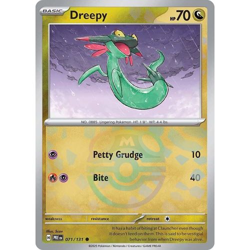 Dreepy (Master Ball Pattern) (071/131) [SV: Prismatic Evolutions] - PokéBox Australia