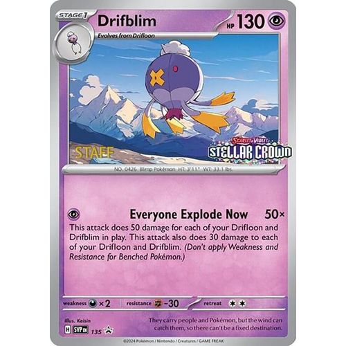 Drifblim - 135 (Prerelease) [Staff] (135) (SV: Scarlet & Violet Promo Cards) - PokéBox Australia
