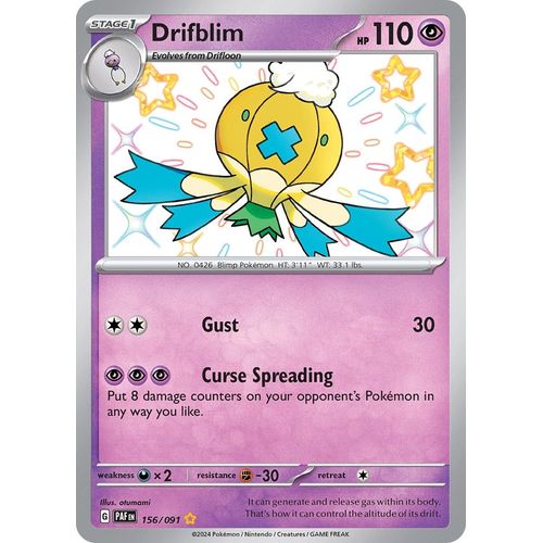 Drifblim (156/091) [SV: Paldean Fates] - PokéBox Australia