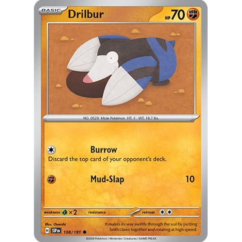 Drilbur (108/191) [SV08: Surging Sparks] - PokéBox Australia