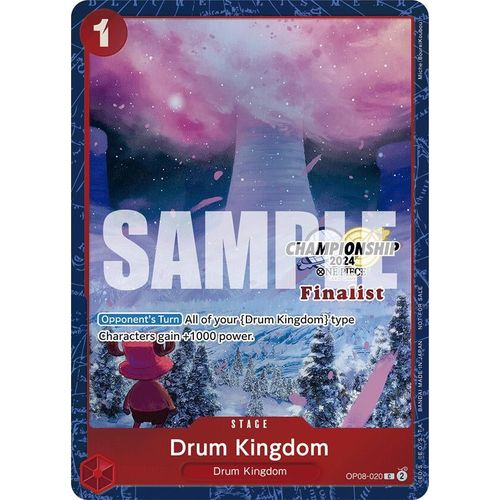 Drum Kingdom (Championship 2024 Finalist Card Set) (OP08 - 020) [One Piece Promotion Cards] - PokéBox Australia